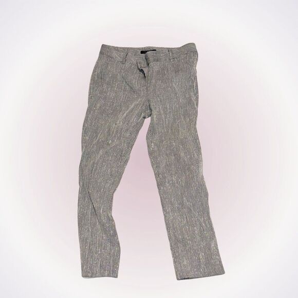 Theory pinstripe cropped cigarette pants | Sz 4 - Picture 1 of 5
